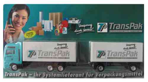 TransPak Nr. - Systemelieferant für Verpackungsmittel - MAN TG - Hängerzug