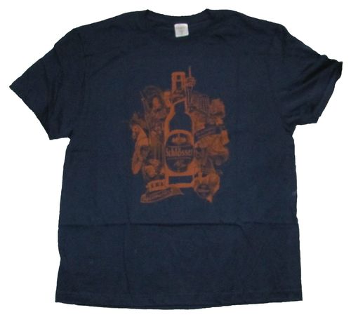 Schlösser Alt - T-Shirt Gr. XL - Schriftzug orange