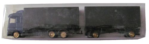 Truck Rohling (blaue Zugmaschine & schwarze Aufbauten) - MB Actros - Hängerzug