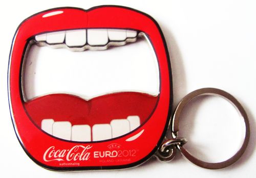 Coca Cola - UEFA Euro 2012 - Schlüsselanhänger als Flaschenöffner