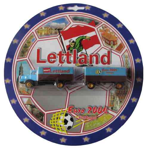 Fußball Euro 2004 Nr.10 - Lettland - IFA H6 - Hängerzug Oldie
