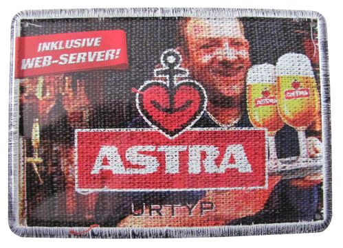 Astra Bier - Blechpostkarte - Web-Server
