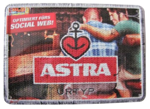 Astra Bier - Blechpostkarte - Social Web