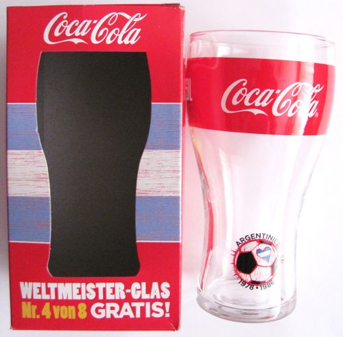 Coca Cola - Weltmeister Glas - Argentinien - zur WM 2014