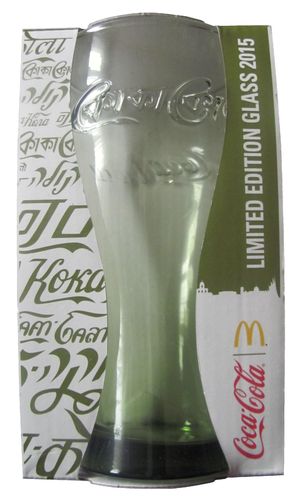 Coca Cola & Mc Donald´s - Bengalisch - Olivgrün - Limited Edition 2015 - Glas