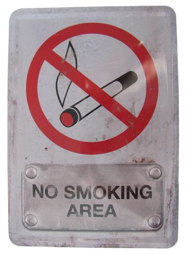 No Smoking Area - Blechschild