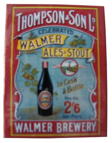 Thompson & Son Ld. - Walmer Ales Stout - Magnet - Kühlschrankmagnet