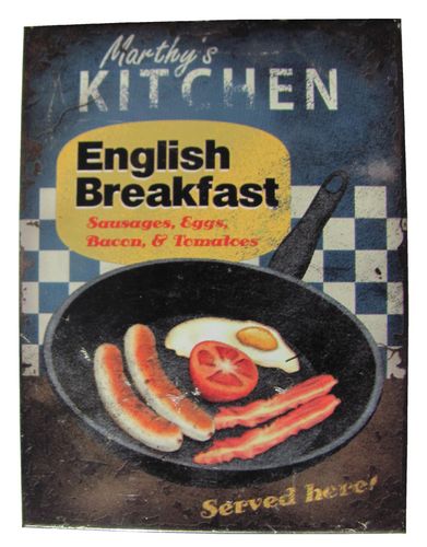 Marthy´s Kittchen - English Breakfast - Magnet - Kühlschrankmagnet