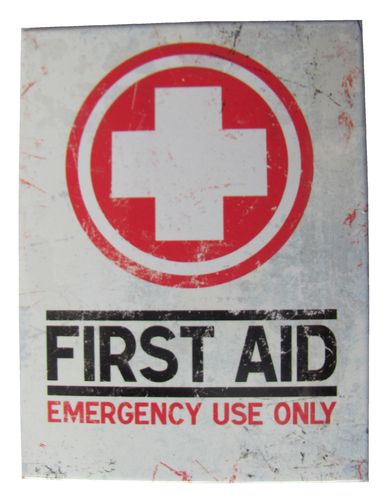 First Aid - Emergency use only - Magnet - Kühlschrankmagnet