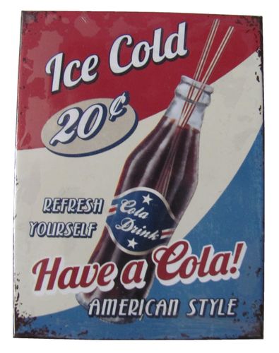 Cola Drink - Ice Cold - Magnet - Kühlschrankmagnet