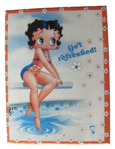 Betty Boop - Ge´t refreshed - Magnet - Kühlschrankmagnet