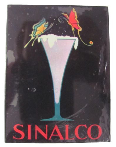 Sinalco - Glas mit Schmetterlingen - Magnet - Kühlschrankmagnet