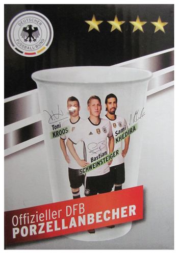 DFB Porzellanbecher - Defensives Mittelfeld - Kroos, Schweinsteiger & Khedira