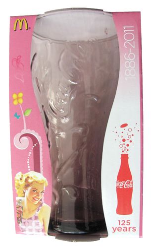 Coca Cola & Mc Donald´s ( Ausland) - Edition 2010 - 125 Years - Rosa - Glas 0,3 l.