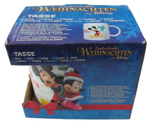 Schöne Weihnachtstasse mit Disney - Mickey Mouse - Mug - Tasse