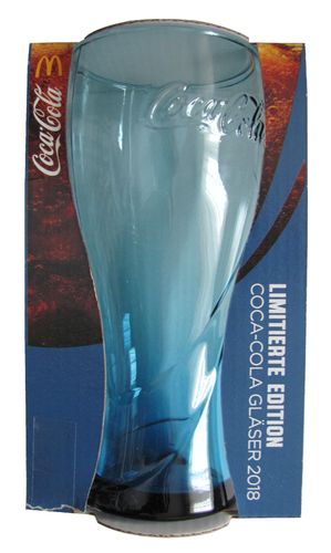 Coca Cola & Mc Donald´s - Edition 2018 - Blau - Glas 0,3 l.