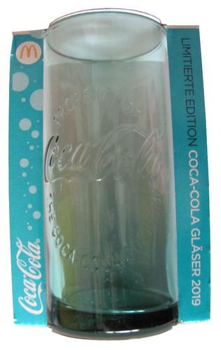 Coca Cola & Mc Donald´s - Edition 2019 - Glas - Farbe Türkis