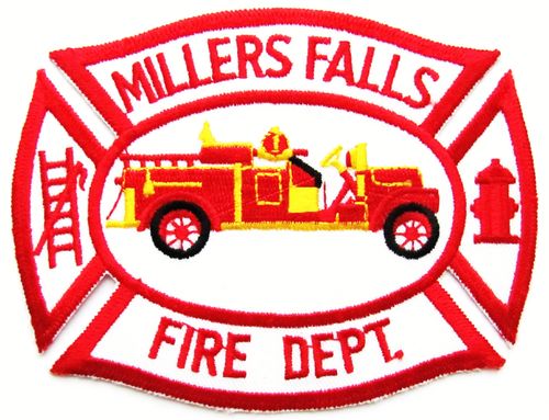 US Feuerwehr - Millers Falls Fire Dept. - Ärmelabzeichen