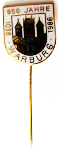 Warburg - 950 Jahre - Anstecknadel 55-22 x 19 mm