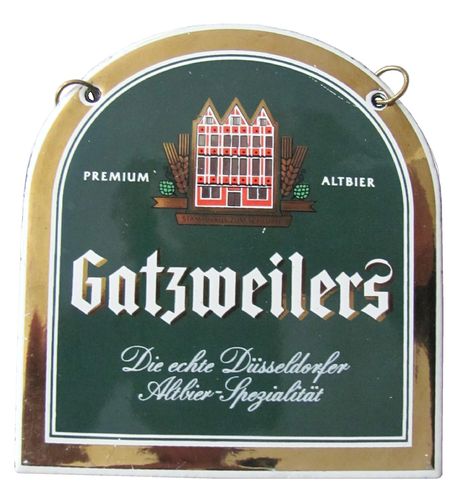 Gatzweilers Brauerei - Die echte Düsseldorfer Altbier-Spezialität - Zapfhahnschild