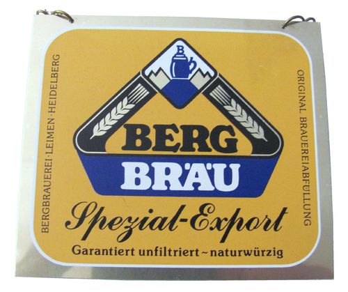 Berg Bräu - Spezial Export - Zapfhahnschild