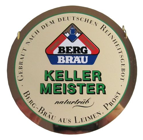 Brauerei Berg Bräu - Keller Meister naturtrüb - Zapfhahnschild