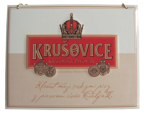 Brauerei Krusovice - Královský Pivovar - Zapfhahnschild