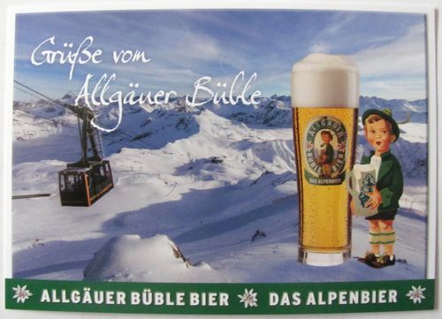 Allgäuer Brauhaus - Büble Bier - Grüße von Allgäuer Büble - Postkarte #03