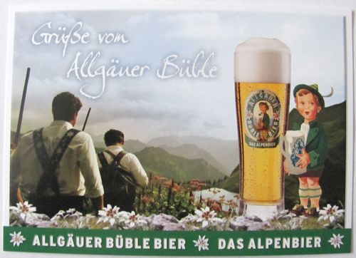 Allgäuer Brauhaus - Büble Bier - Grüße von Allgäuer Büble - Postkarte #09