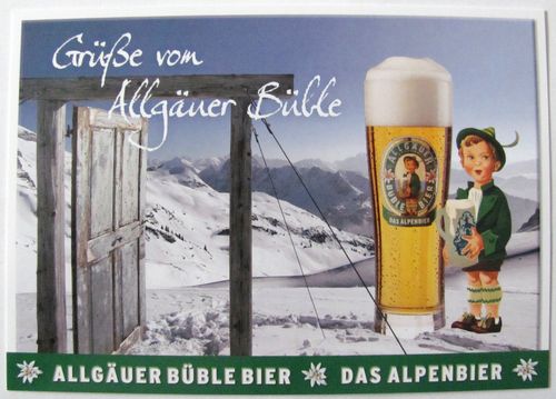 Allgäuer Brauhaus - Büble Bier - Grüße von Allgäuer Büble - Postkarte #10