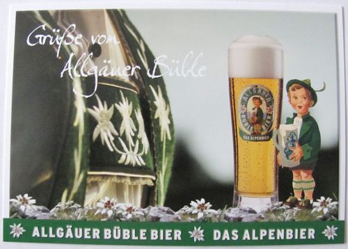 Allgäuer Brauhaus - Büble Bier - Grüße von Allgäuer Büble - Postkarte #16