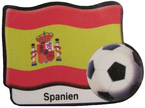 Aral - Fußball Magnet - Spanien - Nationalflagge & Ball
