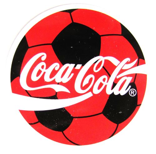 Coca Cola - Aufkleber - Ball mit Schriftzug - Motiv 064