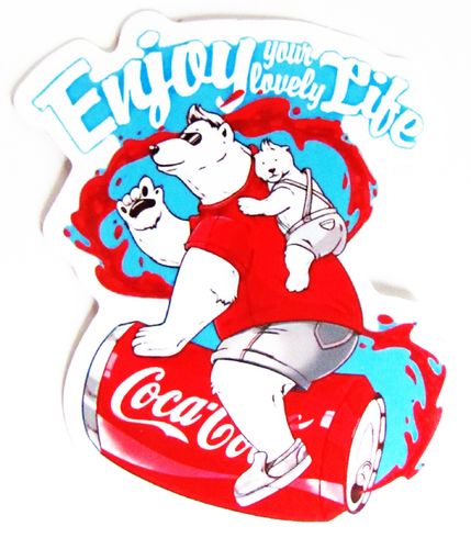 Coca Cola - Aufkleber - Enjoy your lovely Life - Motiv 096