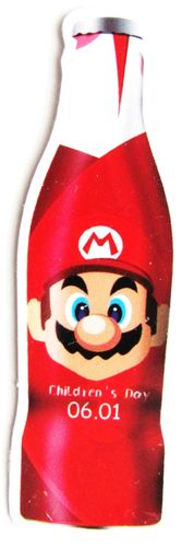 Coca Cola - Aufkleber - Flasche mit Mario - Motiv 119