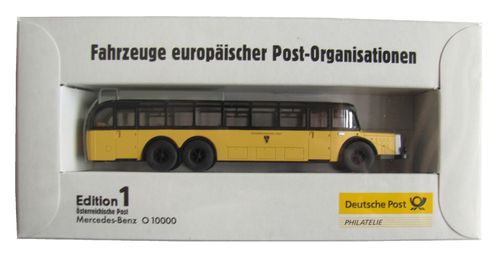Deutsche Post - Österreichische Post - MB O 10000 - Reisebus - Bus Oldtimer - von Brekina