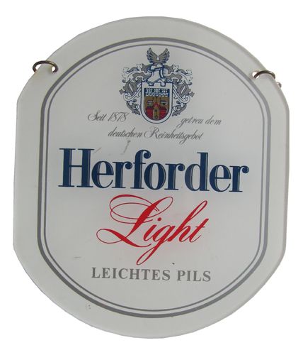 Herforder Brauerei - Light - Leichtes Pils - Zapfhahnschild