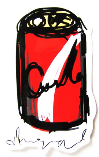 Coca Cola - Aufkleber - gemalte Dose - Motiv 088