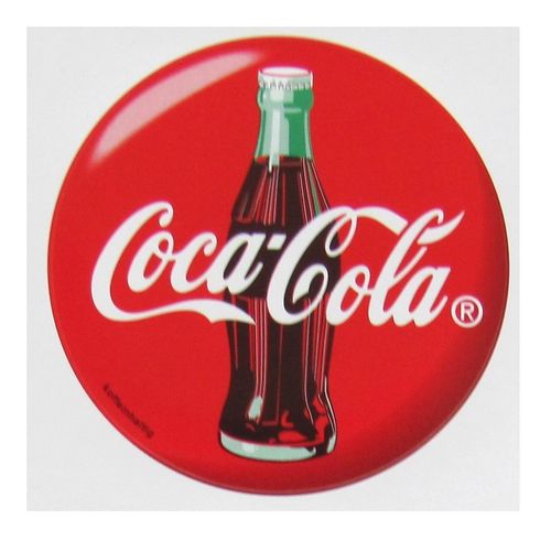 Coca Cola - runder Aufkleber - Motiv A01