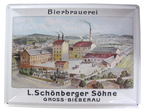 Brauerei Schönberger - Gross Biberau - Blechschild