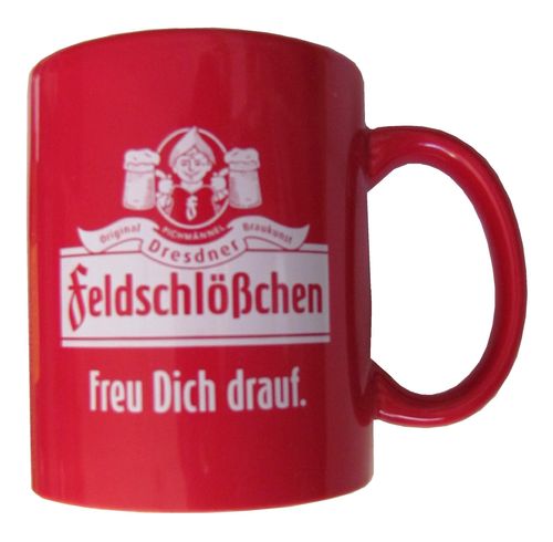 Feldschlößchen Brauerei Dresden - Ich wünsche Du wärst ein Feldi. -  Kaffee Pott
