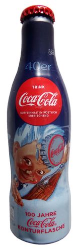 Coca Cola - 100 Jahre Coca Cola Konturflasche - Mortiv 03 - MHD abgelaufen 12.2015 - 0,2 l - Rarität