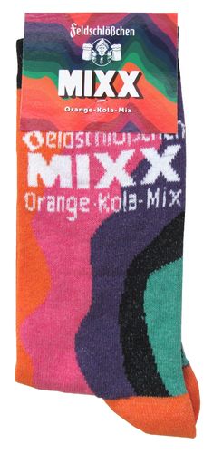 Feldschlößchen Brauerei Dresden - Orange Kola Mixx - Socken Gr. 43-46
