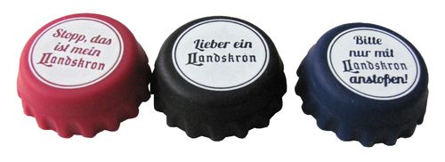 Landskron Brauerei - 3 verschiedene Silikon Kronkorken - von Korki